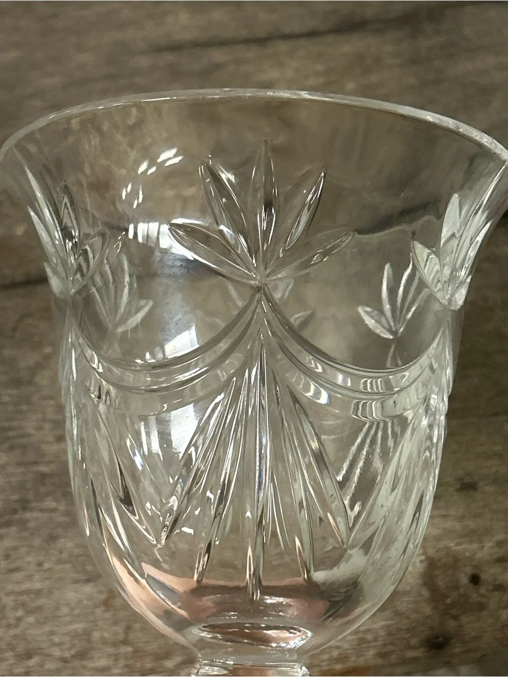 Vintage Shannon Crystal by Godinger Large Pedestal Goblet